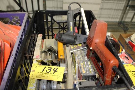 (6) Staple guns and staplers in crate.