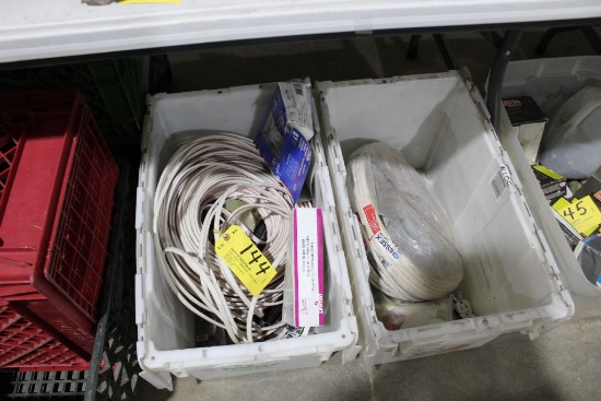 (2) Crates of electrical wire.