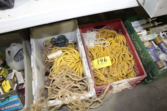 (2) Crates of rope.