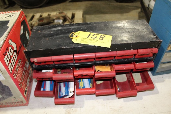 Cabinet with auto bulbs.