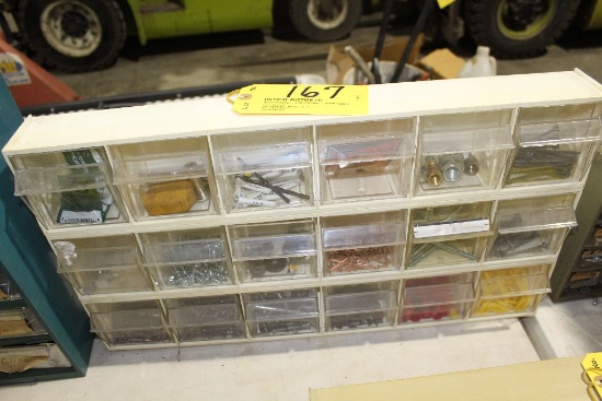Cabinet of screws, nails, etc.