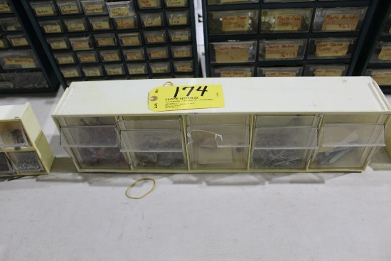 Cabinet of screws, nails, etc.