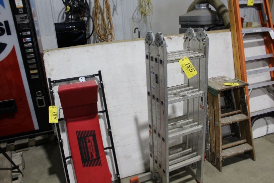 Krause industrial folding ladder, 16ft, 300lbs.
