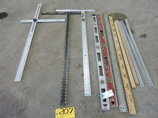 T-squares, rulers, levels.