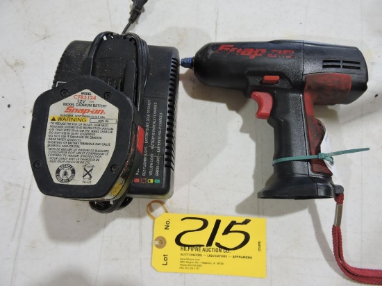 Snap-On cordless impact, 1/4", 12 volt with charger.