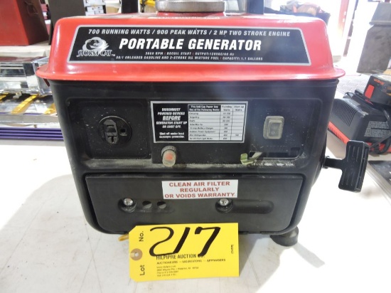 Storm Cat 700-900 generator, 2 stroke, test run only.