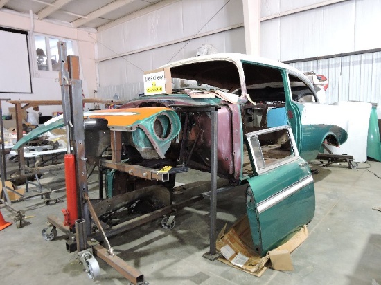 HAVE TITLE: 1956 Chevy BelAir 2 door bare body