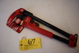 Milwaukee cheater pipe wrench, model 48-22-7314.