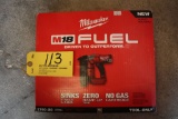 Milwaukee M18 fuel 18 ga. Brad nailer.