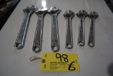 Adjustable wrenches: (3) 10