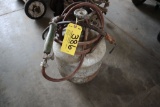 Propane torch tank w/hose, heads.