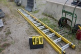 Green Bull 32' extension ladder.