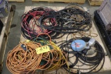 Pallet drop cords, work light, reel.