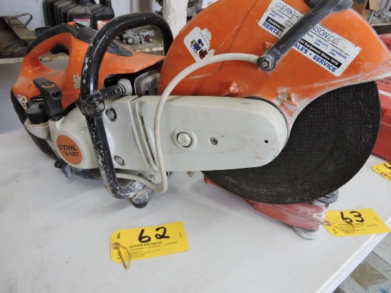 Stihl TS420 masonry saw.