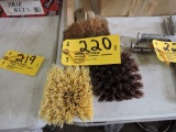 Long handle brushes.