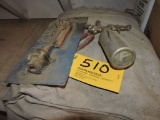 Spray gun, ballcock, paint cloth and enamel reducer.