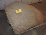 Pallet of burlap.