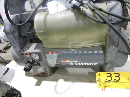 Coleman Powermatic intflitiormate air compressor.