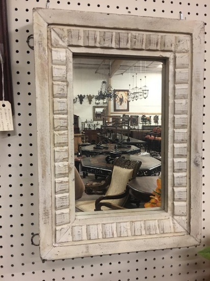 WOODEN FRAMED MIRROR