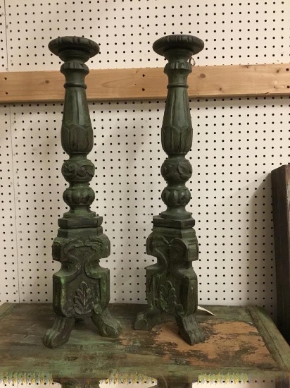 SOLID WOOD CANDLE STANDS