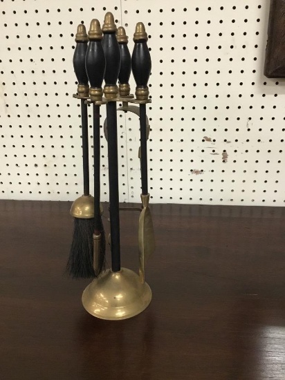 BRASS FIREPLACE TOOLS