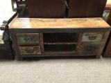 SOLID WOOD TV STAND