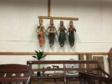 WOODEN MUSICAL FIGURINES