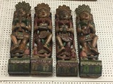 WOODEN CARVED MUSICIANS