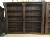 SOLID WOOD DOUBLE SHELF BOOKCASE