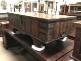 WOODEN DOWRY CHEST
