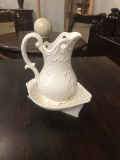 Porcilian Vase and basen set