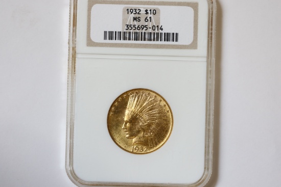 1932 $10 Gold Coin, Indian Head Eagle