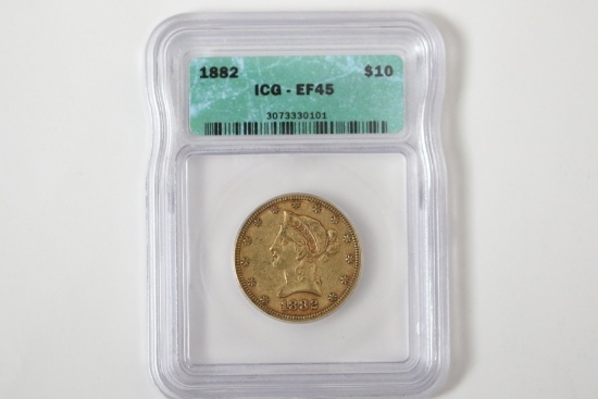 1882 $10 Gold Coin, Liberty Head