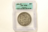 1891 CC $1 Silver Coin, Morgan