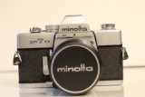 Minolta SRT 101 Camera with Lens and Leather Case