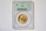 1932 $10 Gold Coin, Indian Head Eagle