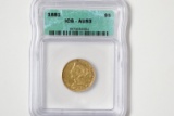 1881 $5 Gold Coin, Liberty Head