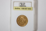 1892 $10 Gold Coin, Liberty Head