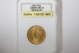 1907 $10 Gold Coin, Liberty Head