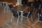 Metal Table  4 Chairs