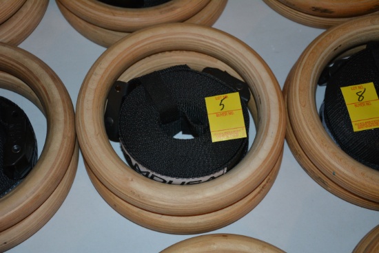 MDUSA Gymastics Wooden Rings Set