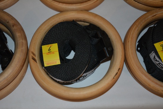 MDUSA Gymastics Wooden Rings Set