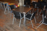Metal Table  4 Chairs