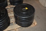 Pendlay Set of (6) 25 lb Bumper Plates