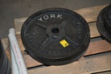 York Set of (2) 45lb Olympic Plates