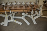 (6) Large White Ceiling Fans