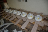 (8) White/Wood Grain Reversible Ceiling Fans