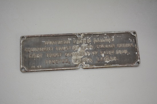 Northern Pacific Railway - Bridge Plaque