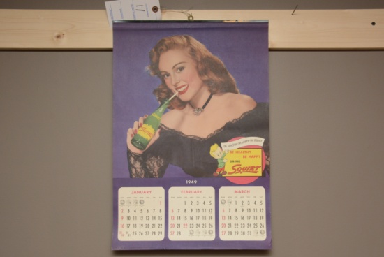 1949 Drink Squirt Calendar