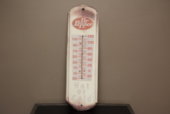 Dr. Pepper Thermometer 27" X 8 1/2"